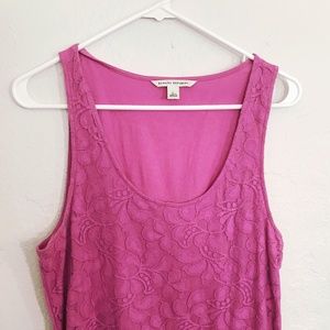 Banana Republic Pink Lace Tank Top